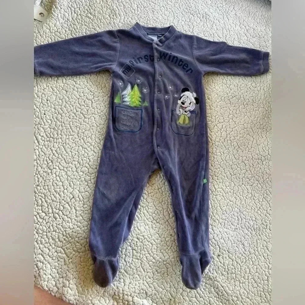 Vintage Disney Footie My First Winter 23month